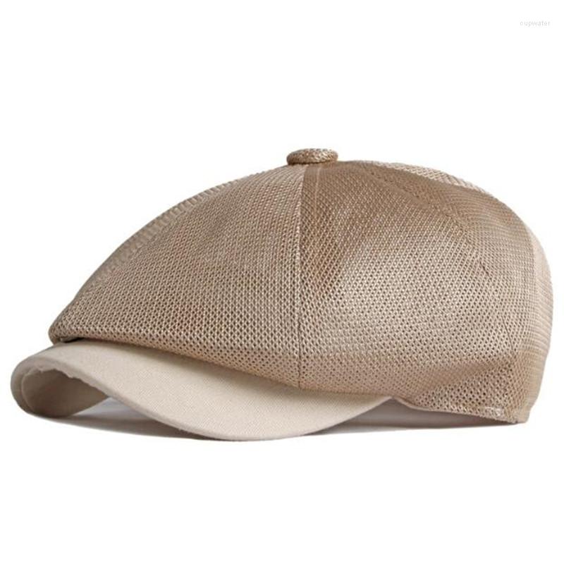 Berets Snapback Cap Men's Hollow Mesh Breathable Summer Women's Hats British Retro Ventilated Sports Couple Hat Sombrero, Black
Berets Snapback Cap Men's Hollow Mesh Breathable Summer Women's Hats British Retro Ventilated Sports Couple Hat Sombrero, Black
