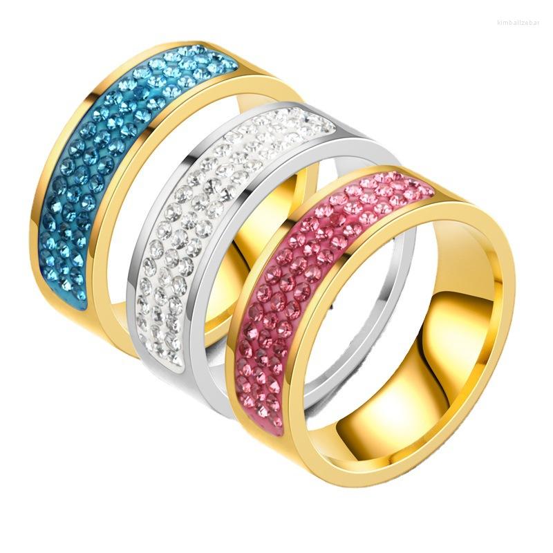 Wedding Rings 2022 Titanium Steel Diamond Ring Women's Three Row Full Stainless Lovers' Accessories Wholesale
Wedding Rings 2022 Titanium Steel Diamond Ring Women's Three Row Full Stainless Lovers' Accessories Wholesale