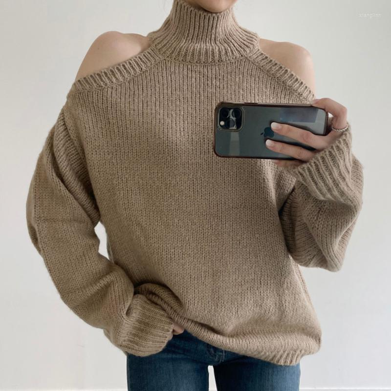 Women's Sweaters Women's Pullover Sweater 2022 Design Temperament High-neck Off-shoulder Loose All-match Long-sleeved Women, Black
Women's Sweaters Women's Pullover Sweater 2022 Design Temperament High-neck Off-shoulder Loose All-match Long-sleeved Women, Black