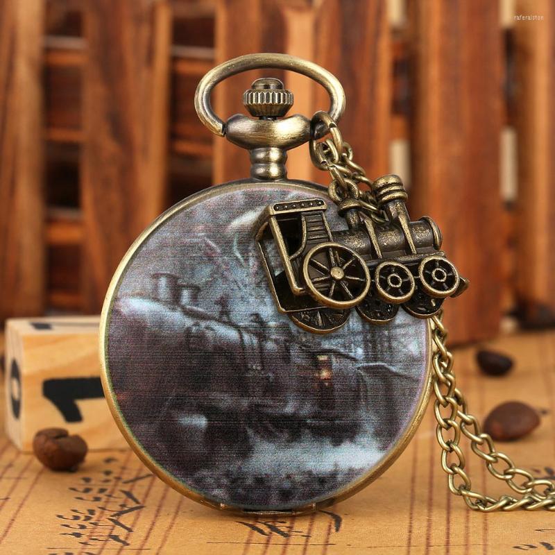 Pocket Watches Brass Quartz With Train Accessory Vintage Pendant Necklace Pattern Watch Clocks Arabic Numeral Dial, Pocket watch 2
Pocket Watches Brass Quartz With Train Accessory Vintage Pendant Necklace Pattern Watch Clocks Arabic Numeral Dial, Pocket watch 2
