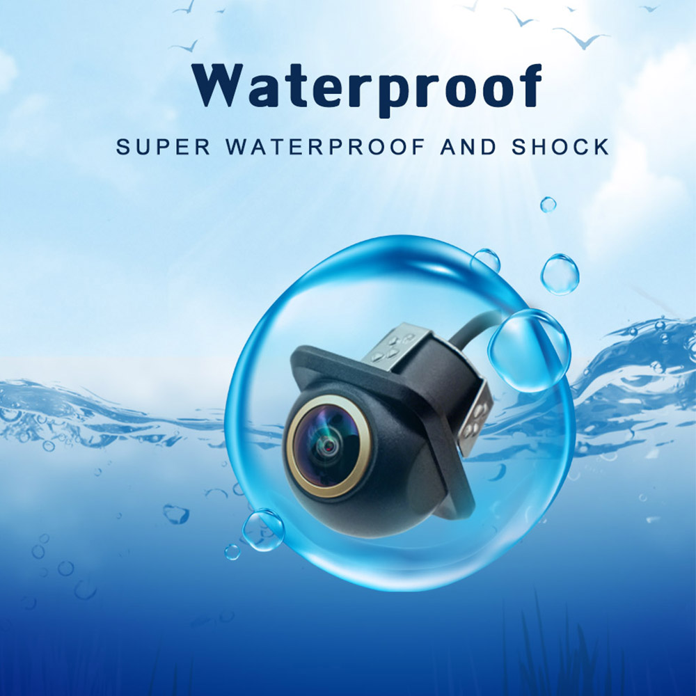 AHD 2K CCD 180 Degree Fisheye Lens Car Rear Side Front View Camera Wide Angle Reversing Backup Camera Night Vision Waterproof