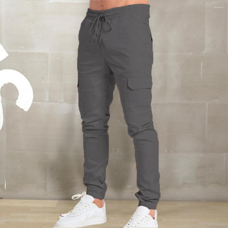 Men' Pants Chic Spring Solid Color Drawstring Pure Men Cargo Leisure Autumn Trousers For Sports, Black
Men' Pants Chic Spring Solid Color Drawstring Pure Men Cargo Leisure Autumn Trousers For Sports, Black
