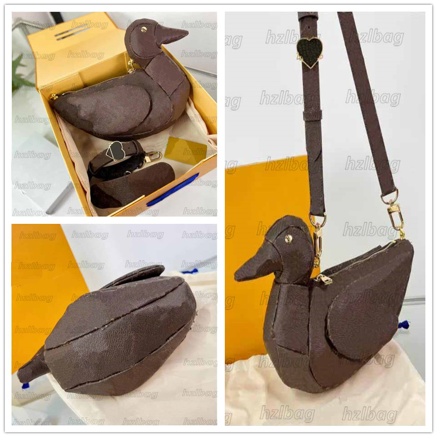Designer DUCK Bag M45990 Monograms Adjustable Strap Shoulder Bag CASUAL Tote Fashion Zip CrossBody Wallet