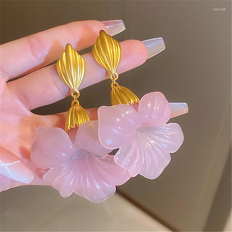 Dangle Earrings Fashion Metallic Large Pink Resin Flower Drop 2022 Statement Pendientes Mujer
Dangle Earrings Fashion Metallic Large Pink Resin Flower Drop 2022 Statement Pendientes Mujer