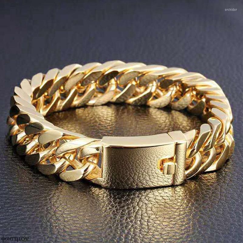 Link Bracelets Double Buckle Gold-plated Men's Electroplated Chain & Box Metal Trendy Unisex
Link Bracelets Double Buckle Gold-plated Men's Electroplated Chain & Box Metal Trendy Unisex