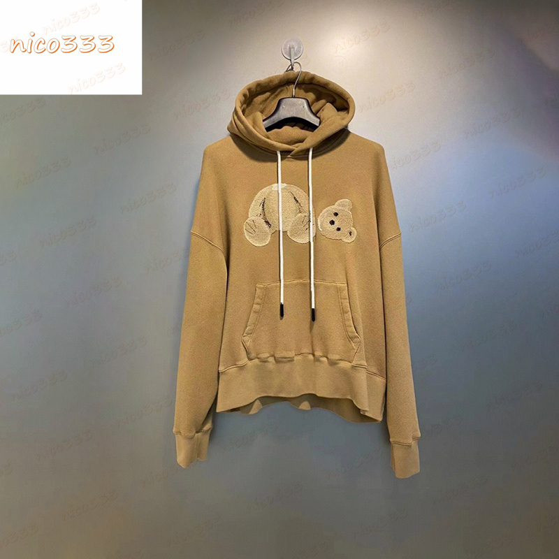 22ss New hoodie beige broken head teddy bear black brown white green thick section men womens hundred, #04 brown
22ss New hoodie beige broken head teddy bear black brown white green thick section men womens hundred, #04 brown