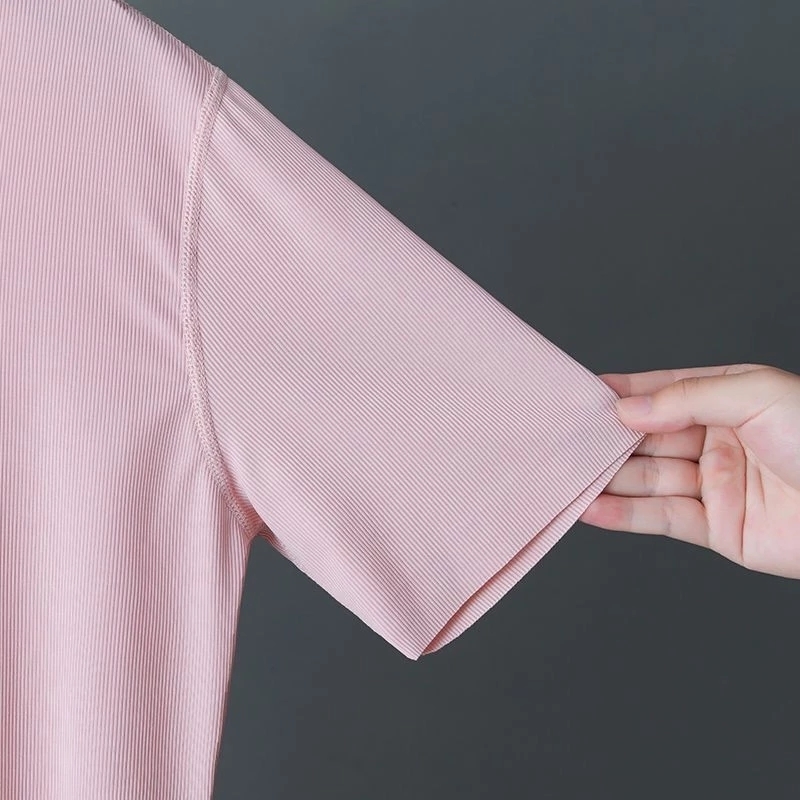 Women's Pants Capris Plus Size Trousers Suit Summer Loose Ice Silk Cool Thin Top and High Waist Wide-Leg Home Casual Pajamas 221109