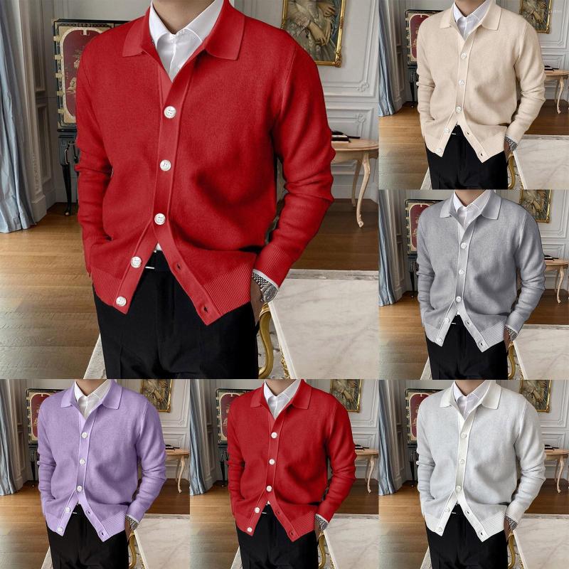 Men's Sweaters Sweater Cardigan For Men Mens Fashion Casual Knit Yarn Lapel Button Long Sleeve Jacket Pattern, Khaki
Men's Sweaters Sweater Cardigan For Men Mens Fashion Casual Knit Yarn Lapel Button Long Sleeve Jacket Pattern, Khaki
