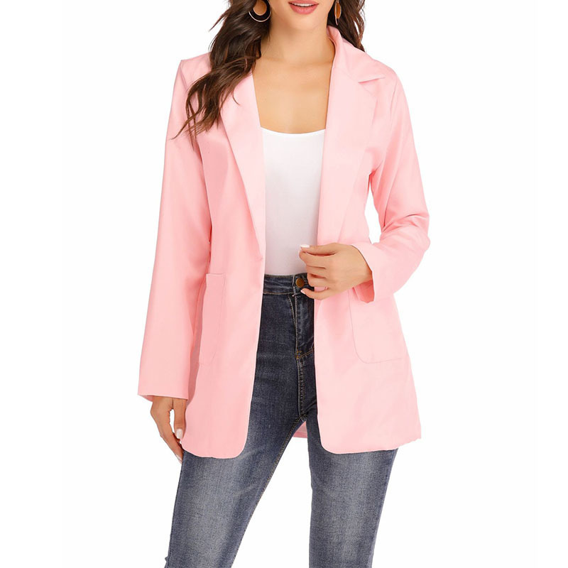 Women's Suits Blazers Jacket Spring and Autumn Female Oversize Office Long Sleeve Solid Color Coat Loose Casual Clothes 221109
