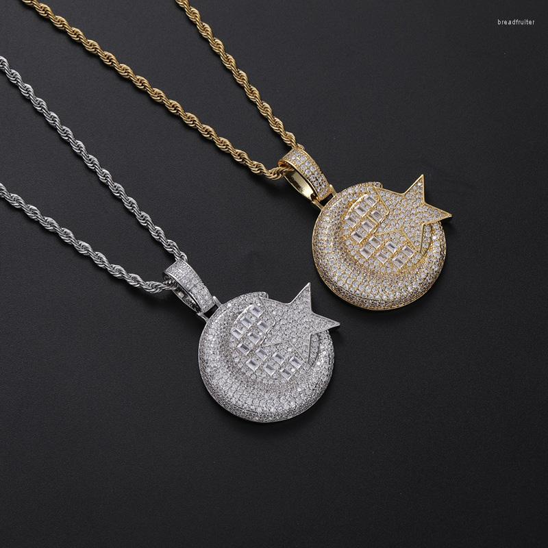 Pendant Necklaces Hip Hop Jewelry Necklace CZ Zircon Stone Paved Bling Iced Moon Star Pendants Rapper For Women Men Gifts Drop
Pendant Necklaces Hip Hop Jewelry Necklace CZ Zircon Stone Paved Bling Iced Moon Star Pendants Rapper For Women Men Gifts Drop