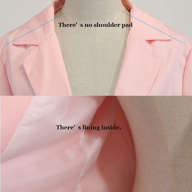 Women's Suits Blazers Jacket Spring and Autumn Female Oversize Office Long Sleeve Solid Color Coat Loose Casual Clothes 221109