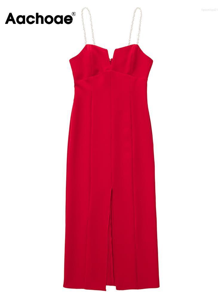 Casual Dresses Women Sexy Red Color Midi Fashion Spaghetti Strap Front Spilt Dinner Party Ladies Solid Dress
Casual Dresses Women Sexy Red Color Midi Fashion Spaghetti Strap Front Spilt Dinner Party Ladies Solid Dress