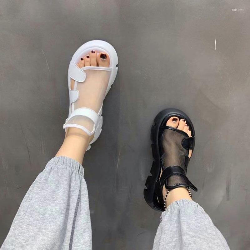 Sandals Women 2022 Summer Fashion Thick-bottomed Breathable Eugene Yarn Mesh Magic Paste Roman Hook & Loop, White
Sandals Women 2022 Summer Fashion Thick-bottomed Breathable Eugene Yarn Mesh Magic Paste Roman Hook & Loop, White