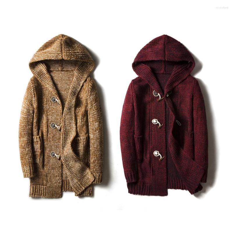 Men's Sweaters Men's Casual Loose Horn Button Up Mid Long Hooded Cardigan Sweater Winter Warm Coats Mens Jackets Clothing, Brown
Men's Sweaters Men's Casual Loose Horn Button Up Mid Long Hooded Cardigan Sweater Winter Warm Coats Mens Jackets Clothing, Brown