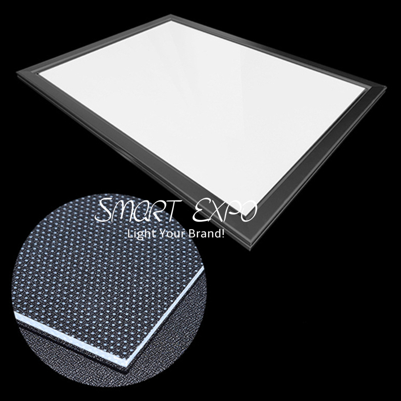 Bar Cafe Advertising Display Light Box 90x120cm Promotion Poster Wall Mounting with Wooden Case Packing