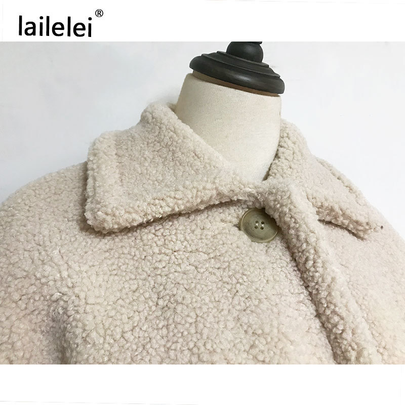 Women's Jackets Faux Fur Thick Coat For Women Autumn Warm Soft Loose Jacket Female Outerwear Button Plush Ladies Casual Winter Overcoat 221109