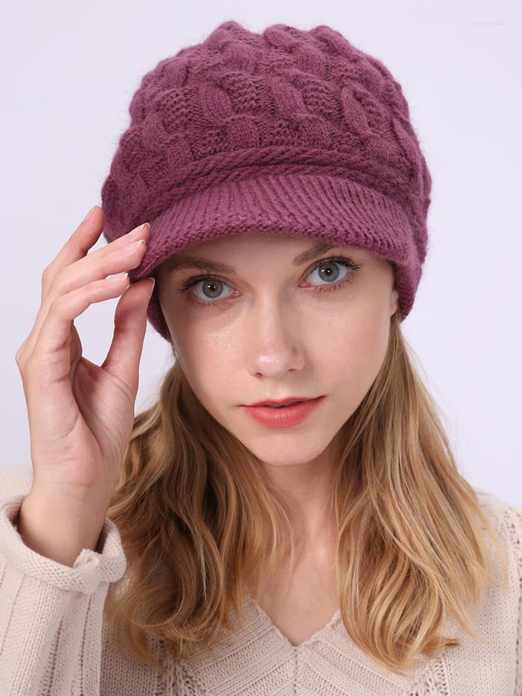 Visors CUHAKCI 2022 Outdoor Thicken Lady Bonnet Winter Solid Plus Velvet Hat Women Fashion Cap Visor Beret Knit Beanie High Quality, Style 2 dark purple
Visors CUHAKCI 2022 Outdoor Thicken Lady Bonnet Winter Solid Plus Velvet Hat Women Fashion Cap Visor Beret Knit Beanie High Quality, Style 2 dark purple