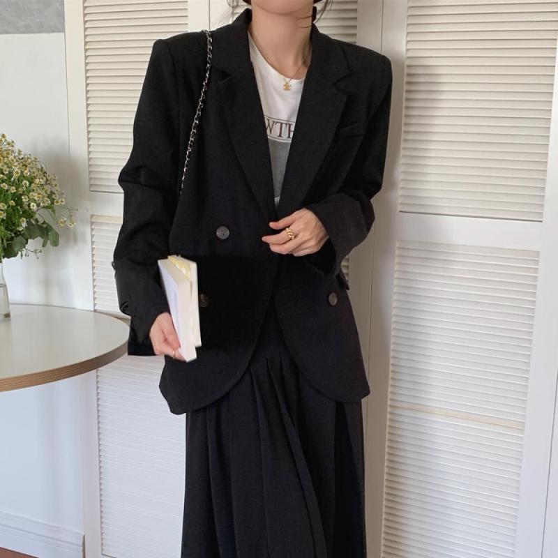 Two Piece Dress Spring Autumn Vintage Blazer Set Women Skirt Suits Double Breasted Blazers Coat High Waist Long Pleated Skirts, Auburn skirt
Two Piece Dress Spring Autumn Vintage Blazer Set Women Skirt Suits Double Breasted Blazers Coat High Waist Long Pleated Skirts, Auburn skirt