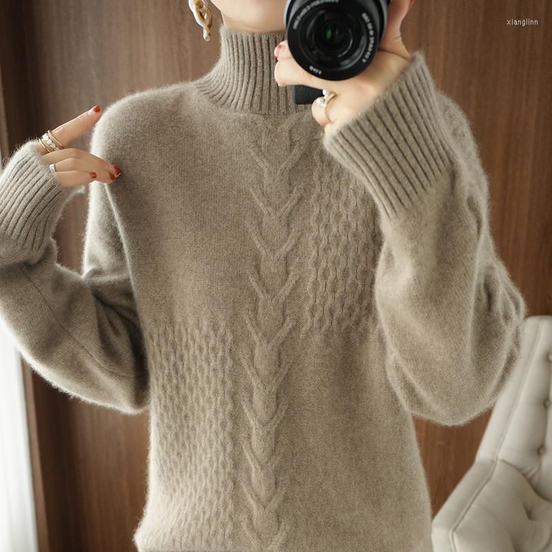 Women's Sweaters Autumn And Winter Half Turtleneck Sweater Long-sleeved Pure Wool Fashion Soft Inner Base Pullover, Blue
Women's Sweaters Autumn And Winter Half Turtleneck Sweater Long-sleeved Pure Wool Fashion Soft Inner Base Pullover, Blue