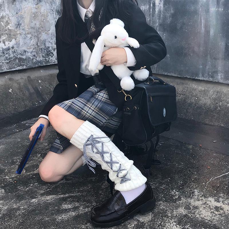 Women Socks JK Preppy Style Girl Cute Knit Fall Winter Tie Up Lolita Cosplay Gothic Bandage Knee High Stockings, Black
Women Socks JK Preppy Style Girl Cute Knit Fall Winter Tie Up Lolita Cosplay Gothic Bandage Knee High Stockings, Black