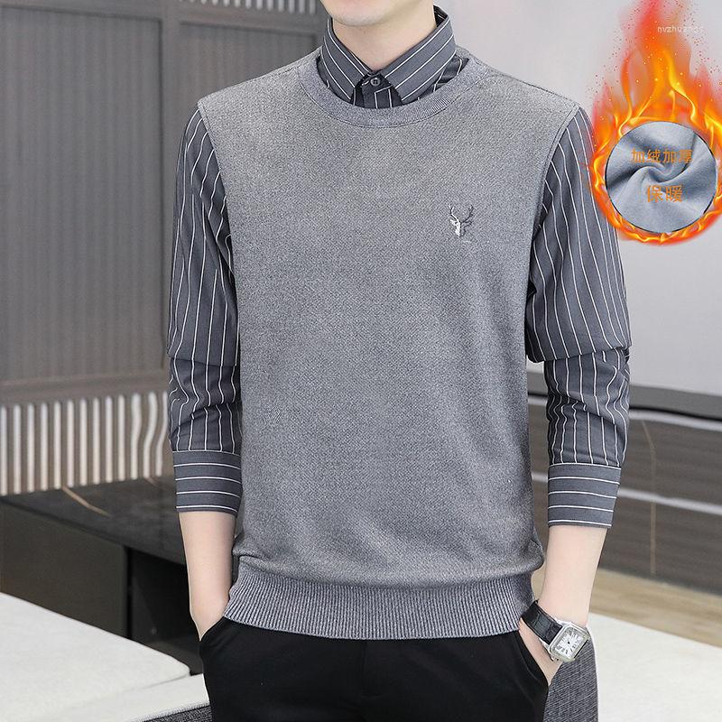 Men's Sweaters Men's Clothing 2022Shirt Collar Sweater Winter Holiday Two Shirt Flannelette Thick Pullover Casual Bottom, Black
Men's Sweaters Men's Clothing 2022Shirt Collar Sweater Winter Holiday Two Shirt Flannelette Thick Pullover Casual Bottom, Black
