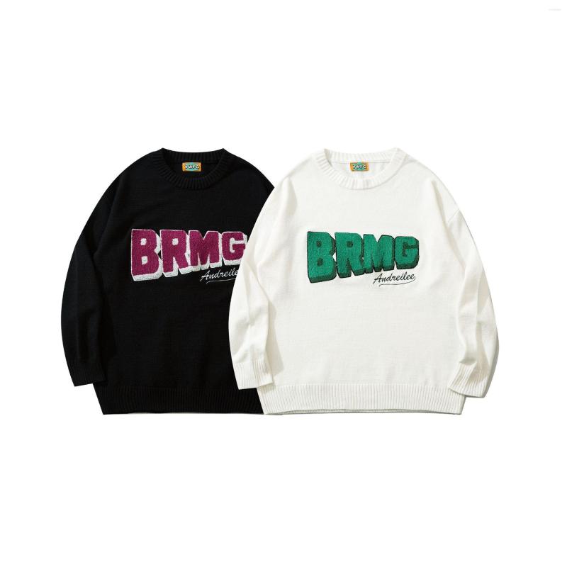 Men' Sweaters Hip Hop Streetwear Autumn Winter Pullovers Men And Women Hipster Black White Letter Embroidery Couple Loose Knitted Sweater
Men' Sweaters Hip Hop Streetwear Autumn Winter Pullovers Men And Women Hipster Black White Letter Embroidery Couple Loose Knitted Sweater