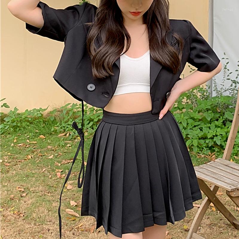 Two Piece Dress Fashion Short-sleeved Suit Jacket Women' Short Small 2022 Summer Loose Tie High Waist Top Sexy Skirt Office Clothes, Pink top
Two Piece Dress Fashion Short-sleeved Suit Jacket Women' Short Small 2022 Summer Loose Tie High Waist Top Sexy Skirt Office Clothes, Pink top