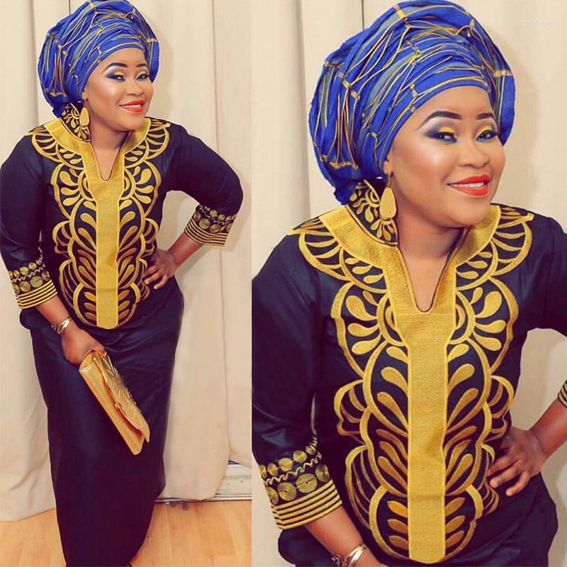 Ethnic Clothing African Bazin Embroidery Dresses Long Dress Without Scarf Soft Material LA066
Ethnic Clothing African Bazin Embroidery Dresses Long Dress Without Scarf Soft Material LA066
