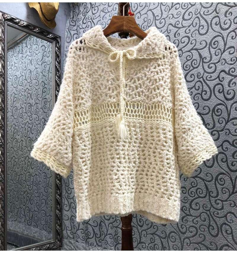 Women' Sweaters Wool & Pullovers 2022 Spring Autumn Winter High Quality Knitwear Women Crochet Knitting Casual Loose Top Ladies Jumper, Picture shown
Women' Sweaters Wool & Pullovers 2022 Spring Autumn Winter High Quality Knitwear Women Crochet Knitting Casual Loose Top Ladies Jumper, Picture shown