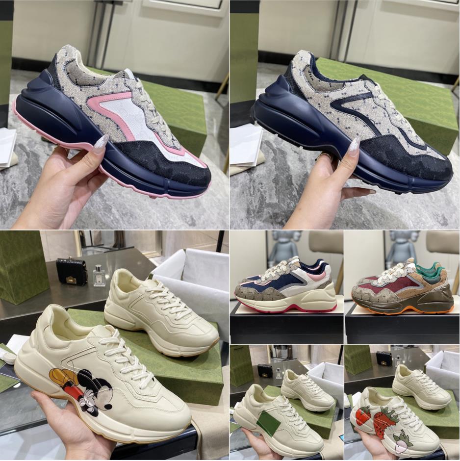 Luxury Casual Shoes for Mens Designer Womens Chunky Outdoor Sneakers Leather Beige Platform Vintage Tiger print Chaussures women men Trainers sneaker