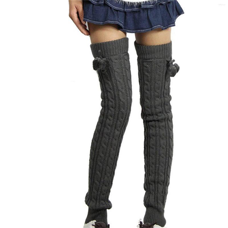 Women Socks Fall Winter Solid Color Twist Knitted Footless Stretch Thigh-High For Girls
Women Socks Fall Winter Solid Color Twist Knitted Footless Stretch Thigh-High For Girls