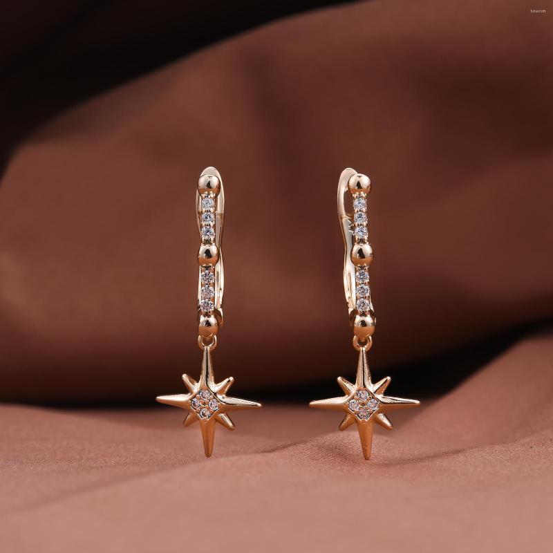 Dangle Earrings Dckazz Star Zircon Fashion Jewelry 585 Rose Gold Color Beautifully Crystal Accessories For Woman Birthday Party Gift
Dangle Earrings Dckazz Star Zircon Fashion Jewelry 585 Rose Gold Color Beautifully Crystal Accessories For Woman Birthday Party Gift
