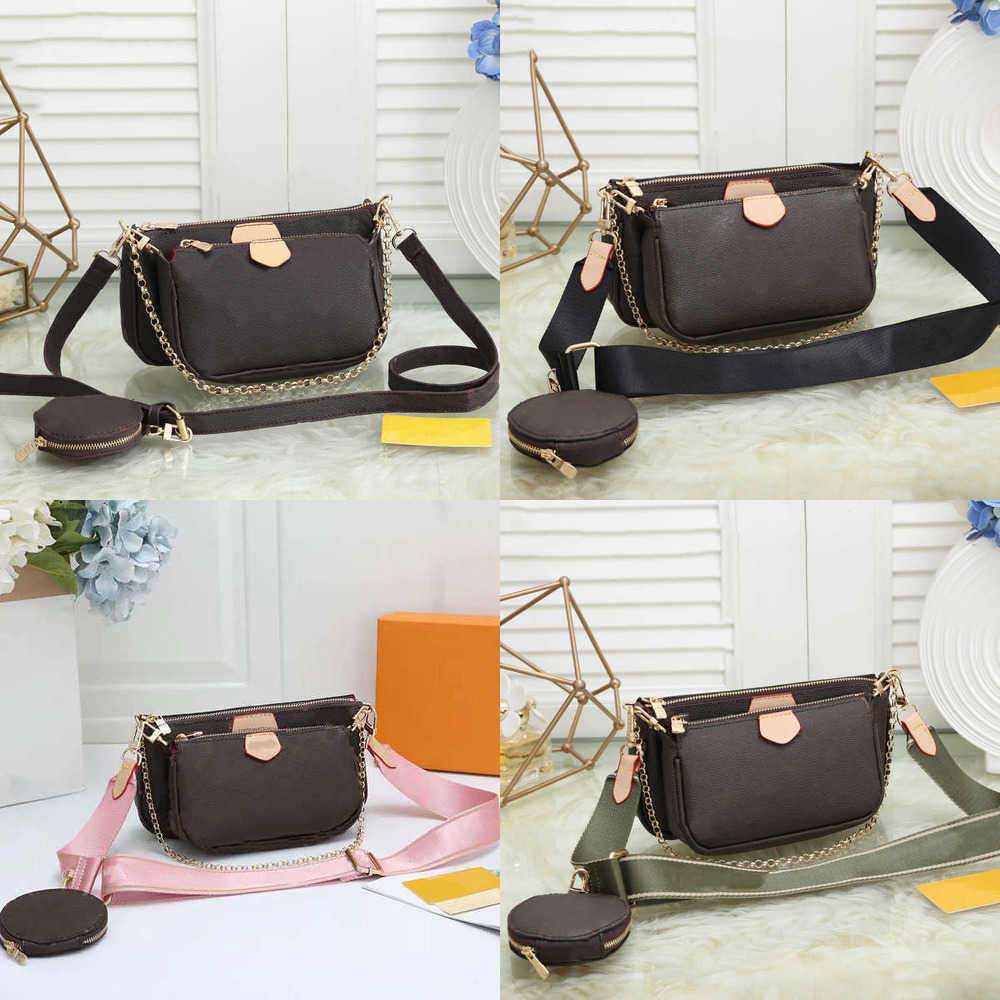 Designers Women Shoulder bags Multi Pochette Accessoires Genuine Leather Fashion Handbags Purses Flower Mini 3pcs 3 piece set, 1 brown flower
Designers Women Shoulder bags Multi Pochette Accessoires Genuine Leather Fashion Handbags Purses Flower Mini 3pcs 3 piece set, 1 brown flower