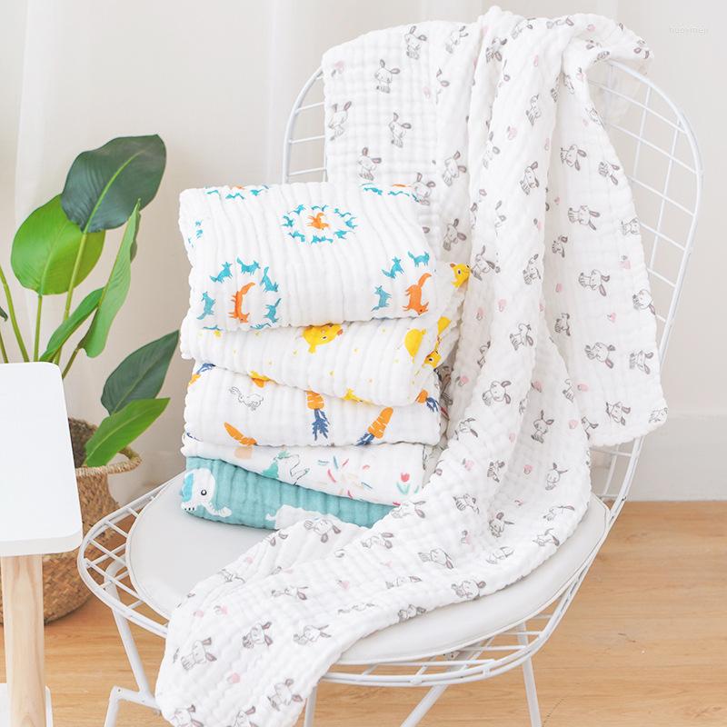 Blankets Happyflute 105 105CM Cotton 6 Layers Soft Muslin Swaddle Blanket Baby Bath Towel Infant Stroller Sleepping, Out155-a
Blankets Happyflute 105 105CM Cotton 6 Layers Soft Muslin Swaddle Blanket Baby Bath Towel Infant Stroller Sleepping, Out155-a