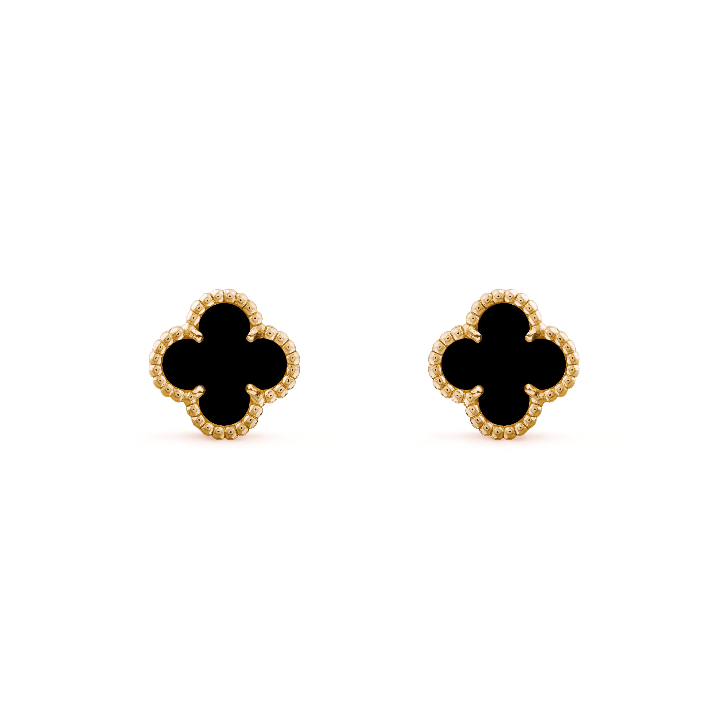 Designer Earrings 14K gold stud earrings black agate four-leaf clovers female medium size clip earpin Valentine's Day lucky luxury jewelry natural stone gift box
Designer Earrings 14K gold stud earrings black agate four-leaf clovers female medium size clip earpin Valentine's Day lucky luxury jewelry natural stone gift box