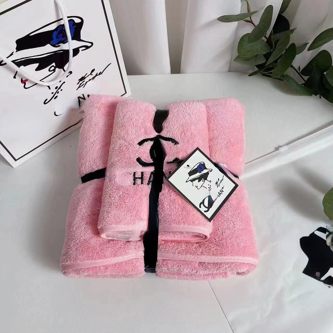 Fashion Coral Bath Towel Velvet Home Quick Drying Absorbent Gift Set S25610