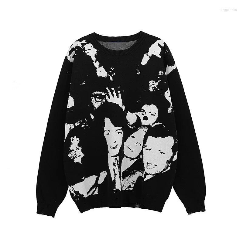Men's Sweaters Couple Sweater Autumn Winter Japanese Street Crowd Figure Loose Round Neck Jacquard Pullover Knitted Cashmere, Black
Men's Sweaters Couple Sweater Autumn Winter Japanese Street Crowd Figure Loose Round Neck Jacquard Pullover Knitted Cashmere, Black