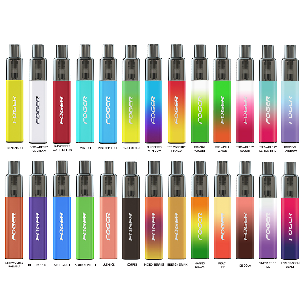 Foger Too 2500Puffs Disposable Vapes cigarettes 1250mAh Battery 6.5ml Cartridges Pre filled Vape Pen 22 Choice usa warehouse 
Foger Too 2500Puffs Disposable Vapes cigarettes 1250mAh Battery 6.5ml Cartridges Pre filled Vape Pen 22 Choice usa warehouse