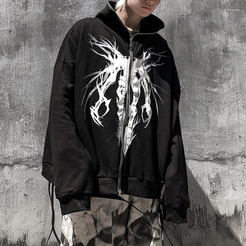 Men's Hoodies ZZSYKD Ribbon Punk Graphic Print Zip Up Men Casual Black Cool Oversized Coat Winter Fashion Hooded Sweatshirt Streetwear, 604-black
Men's Hoodies ZZSYKD Ribbon Punk Graphic Print Zip Up Men Casual Black Cool Oversized Coat Winter Fashion Hooded Sweatshirt Streetwear, 604-black
