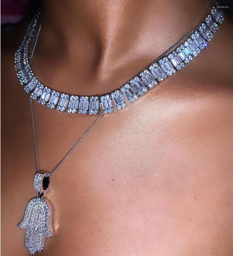 Choker Iced Out Hip Hop Necklace With Baguette Cz Tennis Chain Cluster 5a Paved Heavy Luxury Wedding
Choker Iced Out Hip Hop Necklace With Baguette Cz Tennis Chain Cluster 5a Paved Heavy Luxury Wedding