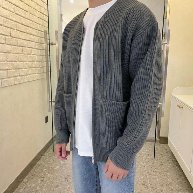 Men's Sweaters Men Coat Chic Anti-piling Solid Color Anti-shrink Loose Winter Sweater Male Clothes, Khaki
Men's Sweaters Men Coat Chic Anti-piling Solid Color Anti-shrink Loose Winter Sweater Male Clothes, Khaki