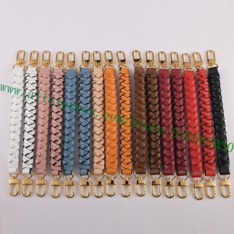 Bag Parts Accessories Synthetic Second Grade Leather Braided Hand-carried Handle Strap For er Women Handbag Lady Shoulder Bucket Replacement 221108