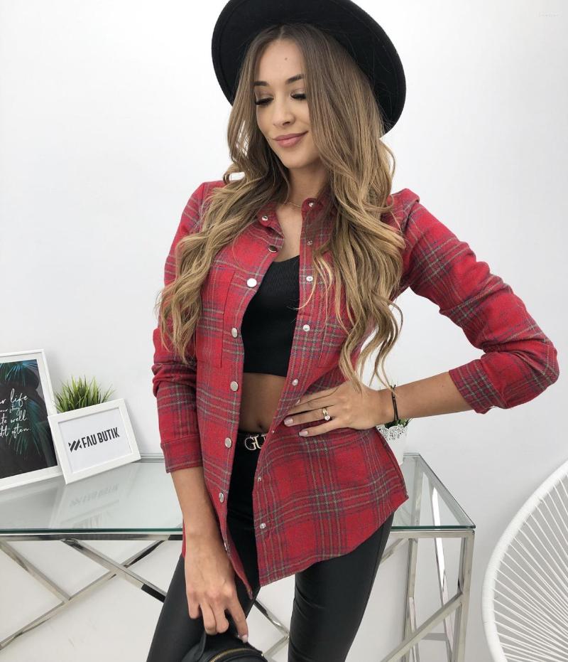 Women' Blouses EWSFV 2022 Fall Winter Women Clothing Fashion Casual All Match Print Plaid Lapel Long Sleeved Cardigan White Shirt, Brown
Women' Blouses EWSFV 2022 Fall Winter Women Clothing Fashion Casual All Match Print Plaid Lapel Long Sleeved Cardigan White Shirt, Brown