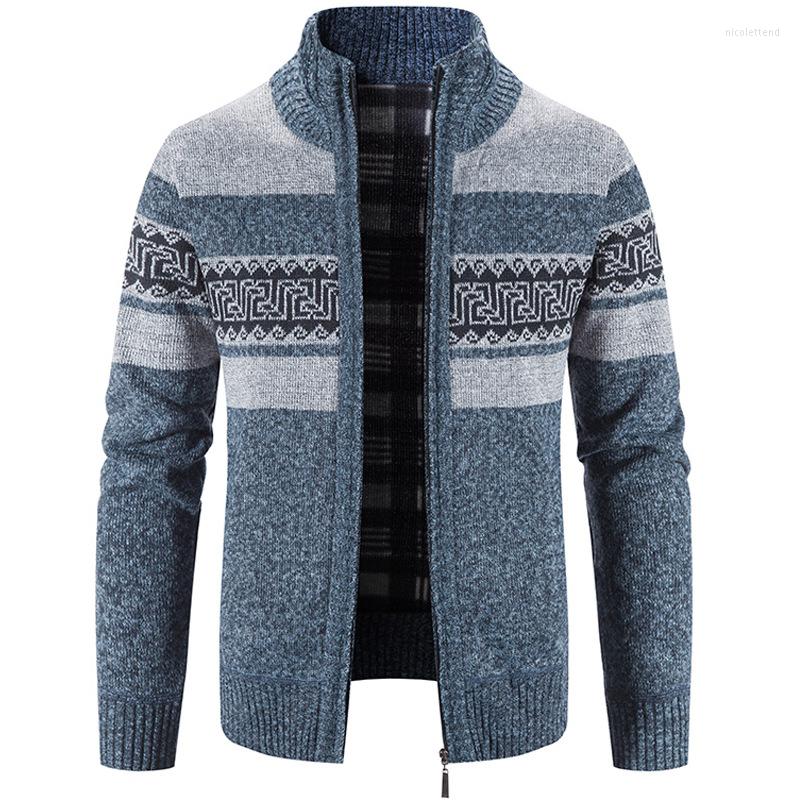 Men's Sweaters Men's Cardigan Print Sweater Jacket Casual Male Clothing Stand Collar Thickened Autumn Winter Coat, Blue
Men's Sweaters Men's Cardigan Print Sweater Jacket Casual Male Clothing Stand Collar Thickened Autumn Winter Coat, Blue
