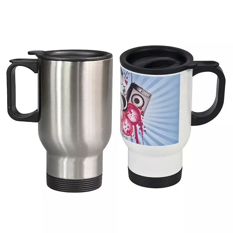 Sublimation Blanks 15oz Tumbler Double Wall Vacuum Insulated Water Bottle Stainless steel Travel Car Mug with Lid 450ml