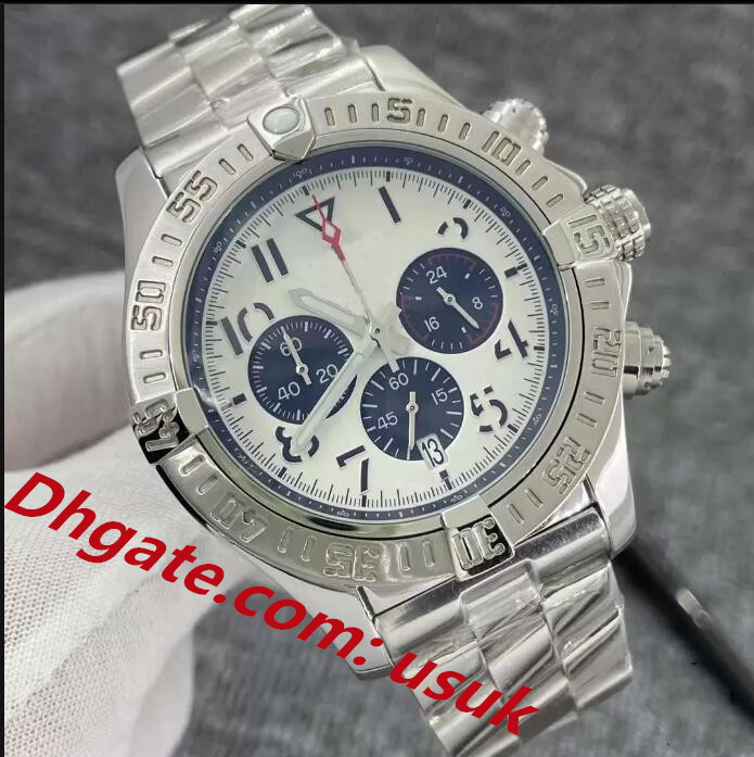 3A Quality Mens Watch Silver Dial Japan Super VK Quartz Chronograph 45mm Avenger Hurricane SEA1884 Stainless Steel Strap Case Hardlex Glass Wristwatches, Original box and papers
3A Quality Mens Watch Silver Dial Japan Super VK Quartz Chronograph 45mm Avenger Hurricane SEA1884 Stainless Steel Strap Case Hardlex Glass Wristwatches, Original box and papers