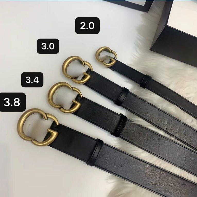 Luxury Designer Belt Men Women Big Gold Buckle Genuine Leather Classical Ceinture width 2.0 2.5 3.0 3.5 3.8 With Box belts, No box
Luxury Designer Belt Men Women Big Gold Buckle Genuine Leather Classical Ceinture width 2.0 2.5 3.0 3.5 3.8 With Box belts, No box