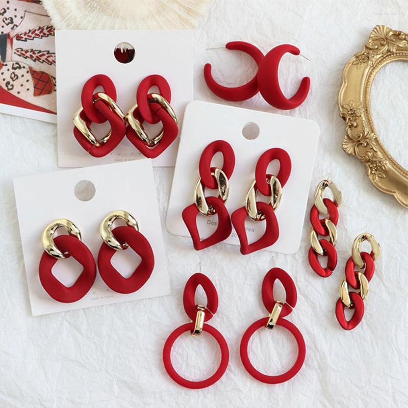Dangle Earrings Fashion Red Acrylic Board For Women Bohemian Brincos Geometric Drop Earings S925 Jewelry Personality
Dangle Earrings Fashion Red Acrylic Board For Women Bohemian Brincos Geometric Drop Earings S925 Jewelry Personality