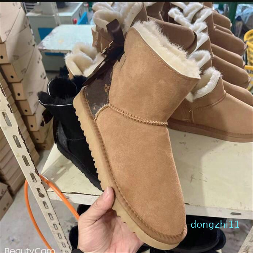 designer Boot Snow Boots women Plush Boots Classical Bowknot Keep Warm Short Winter Leather Sheepskin Hot Sell Aus L Bow Free Transshipment, Black 
designer Boot Snow Boots women Plush Boots Classical Bowknot Keep Warm Short Winter Leather Sheepskin Hot Sell Aus L Bow Free Transshipment, Black