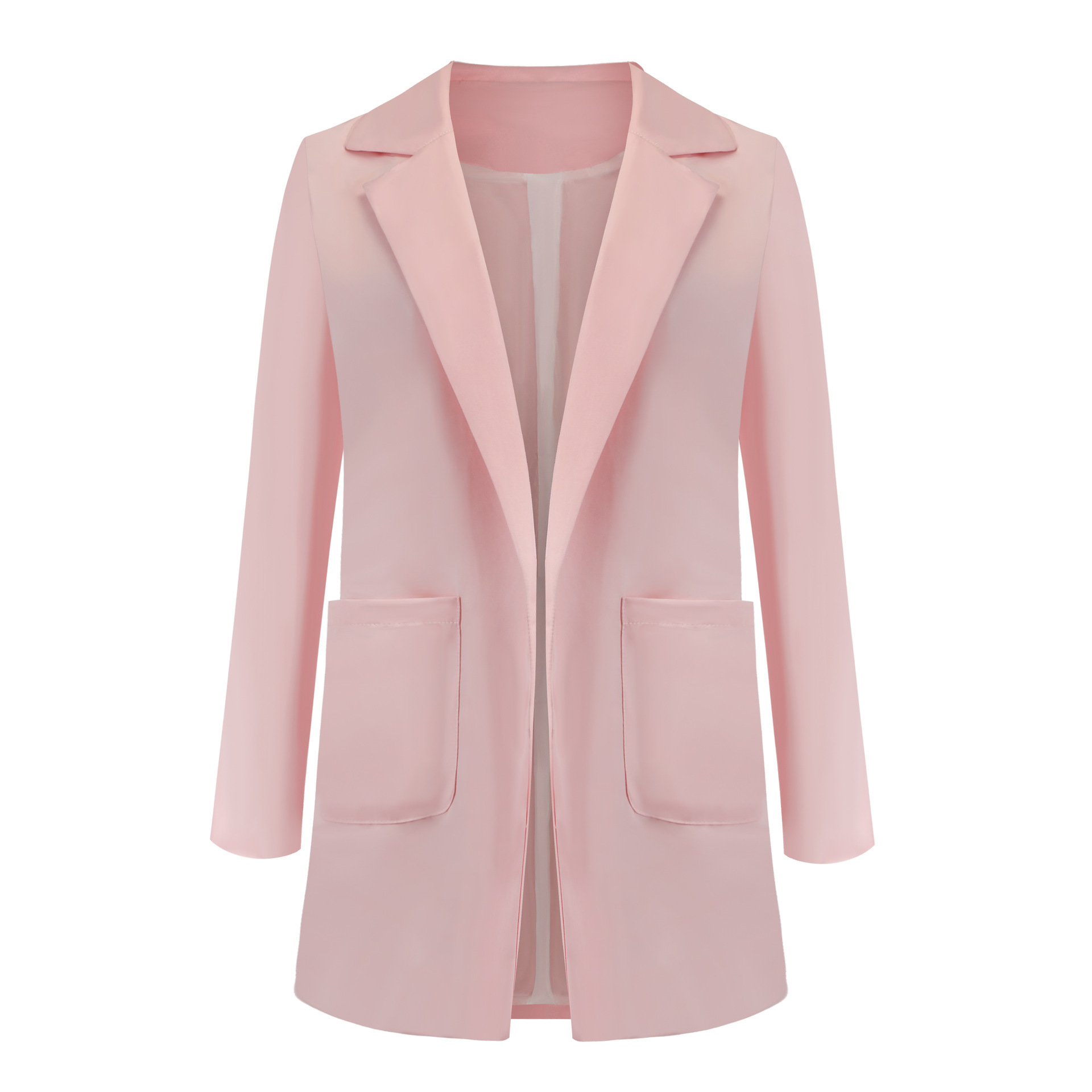 Women's Suits Blazers Jacket Spring and Autumn Female Oversize Office Long Sleeve Solid Color Coat Loose Casual Clothes 221109